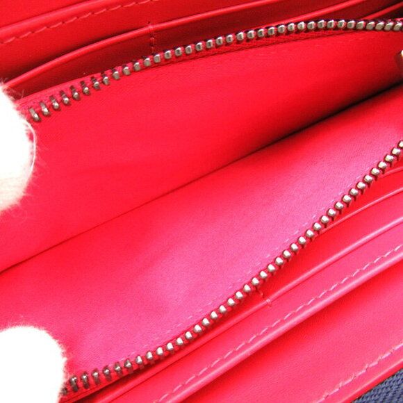 Christian Louboutin denim round long wallet Navy Blue - Picture 6 of 10